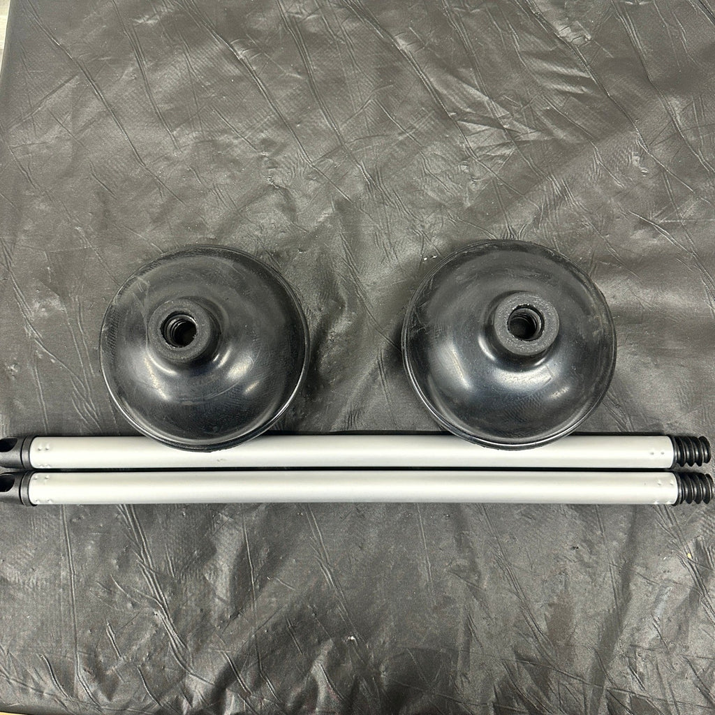 Set of 2 NEIKO 60170A Toilet Plungers Aluminum Handle Residential, Commercial