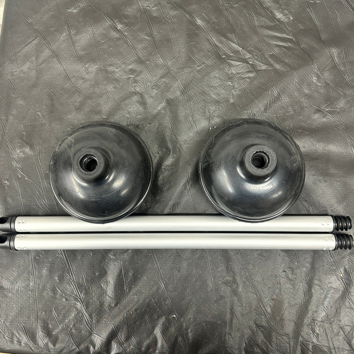 Set of 2 NEIKO 60170A Toilet Plungers Aluminum Handle Residential, Commercial