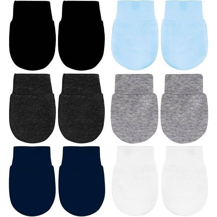 toresper 6 Pack No Scratch Baby Mittens 0-6 Months Newborn Infant Toddler