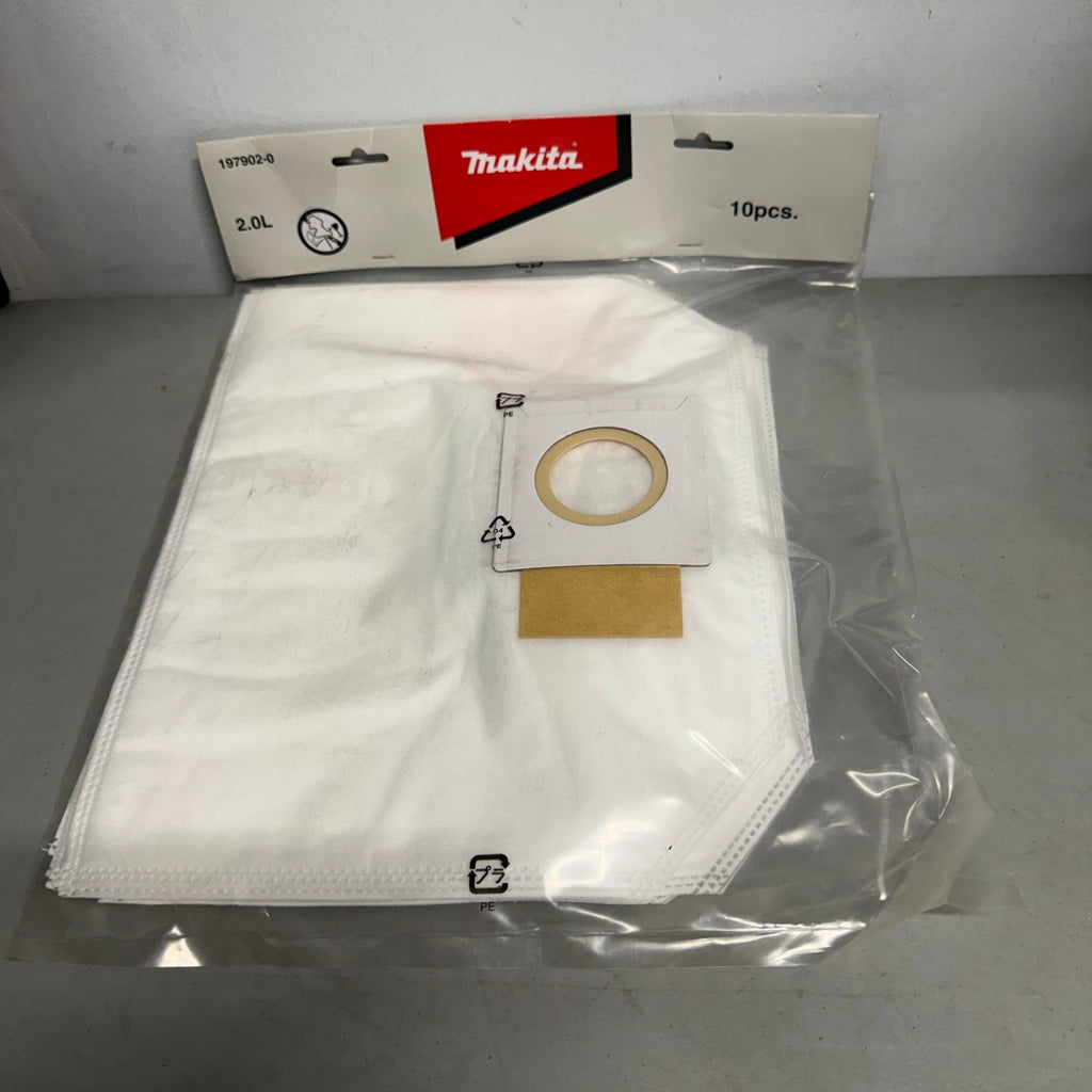 Pack of 10 Makita 197902-0 Filter Dust Bags for XCV05Z