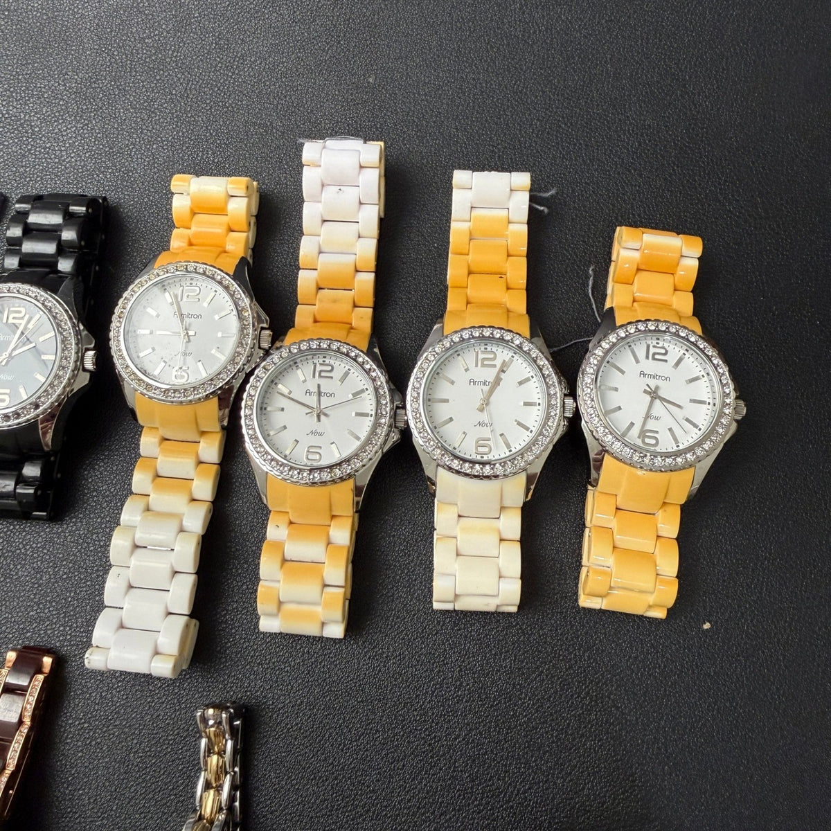 Set of 9 Armitron Women's Watches FOR PARTS Maybe Dead Battery