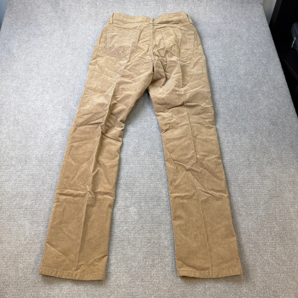 MSRP $44 St. John's Bay Womens 8 Hillcrest Tan Mid Rise Straight Corduroy Pants