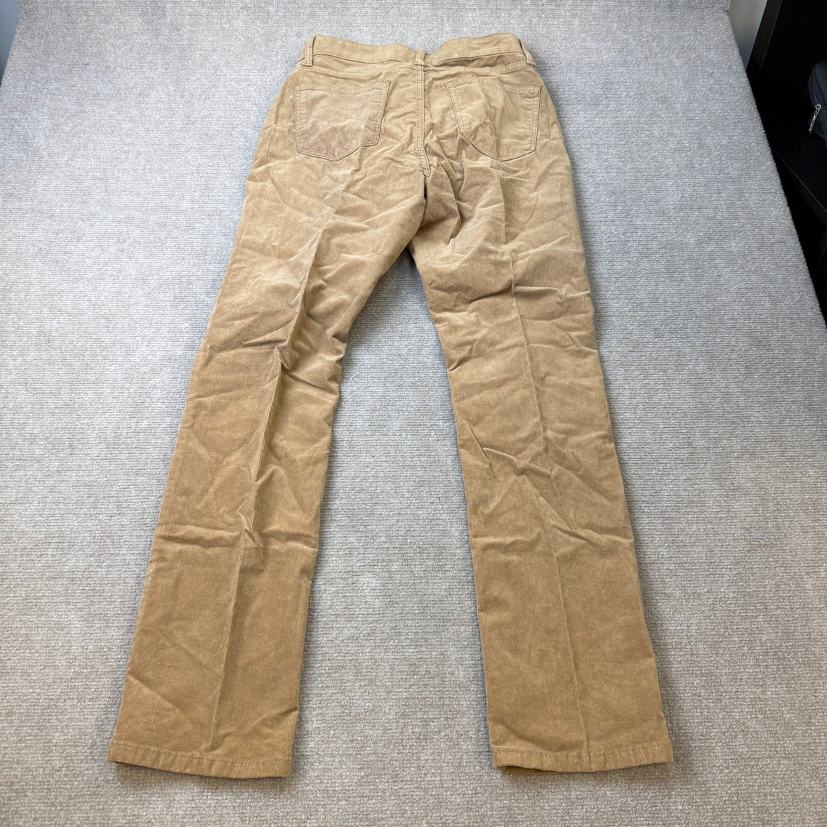 MSRP $44 St. John's Bay Womens 8 Hillcrest Tan Mid Rise Straight Corduroy Pants