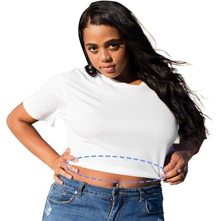 Dielianyi Crop Band for Tucking T-Shirts Sweaters Elastic Waist Tuck Band Tuck