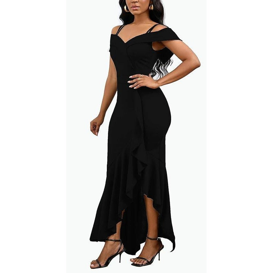 MSRP $52 TDiooCor Women's S Sexy Elegant Formal Dress Sleeveless Wedding Gues