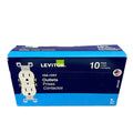 Pack of 10 Leviton 5320-WMP 15 Amp 125V Tamper Resistant Duplex Outlet White