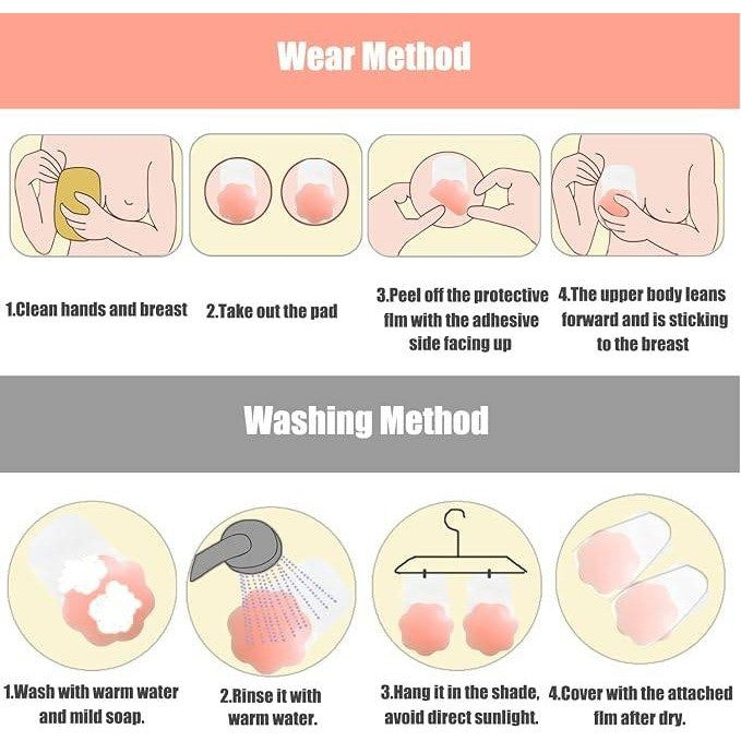 FLORENCE IISA Sticky Bra for Breast Lift Pasties Nipple Covers Invisible Silico