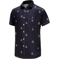 MSRP $26 KYKU Men's 2XL Funky Hawaiian Shirt Palm Beach Shirt Tropical Vacatio