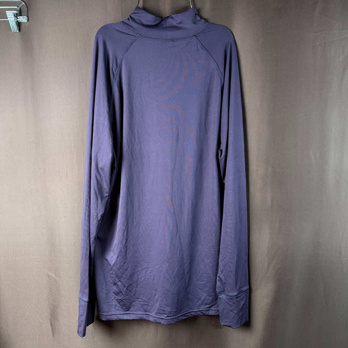 Lands' End Women's 8 Purple Long Sleeve Rash Guard Swim Top Cover-Up