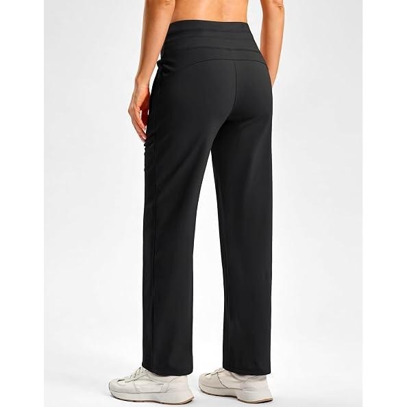 MSRP $39 SANTINY Women's S Black Fleece Lined Pants 29" Winter Warm Sweatpants