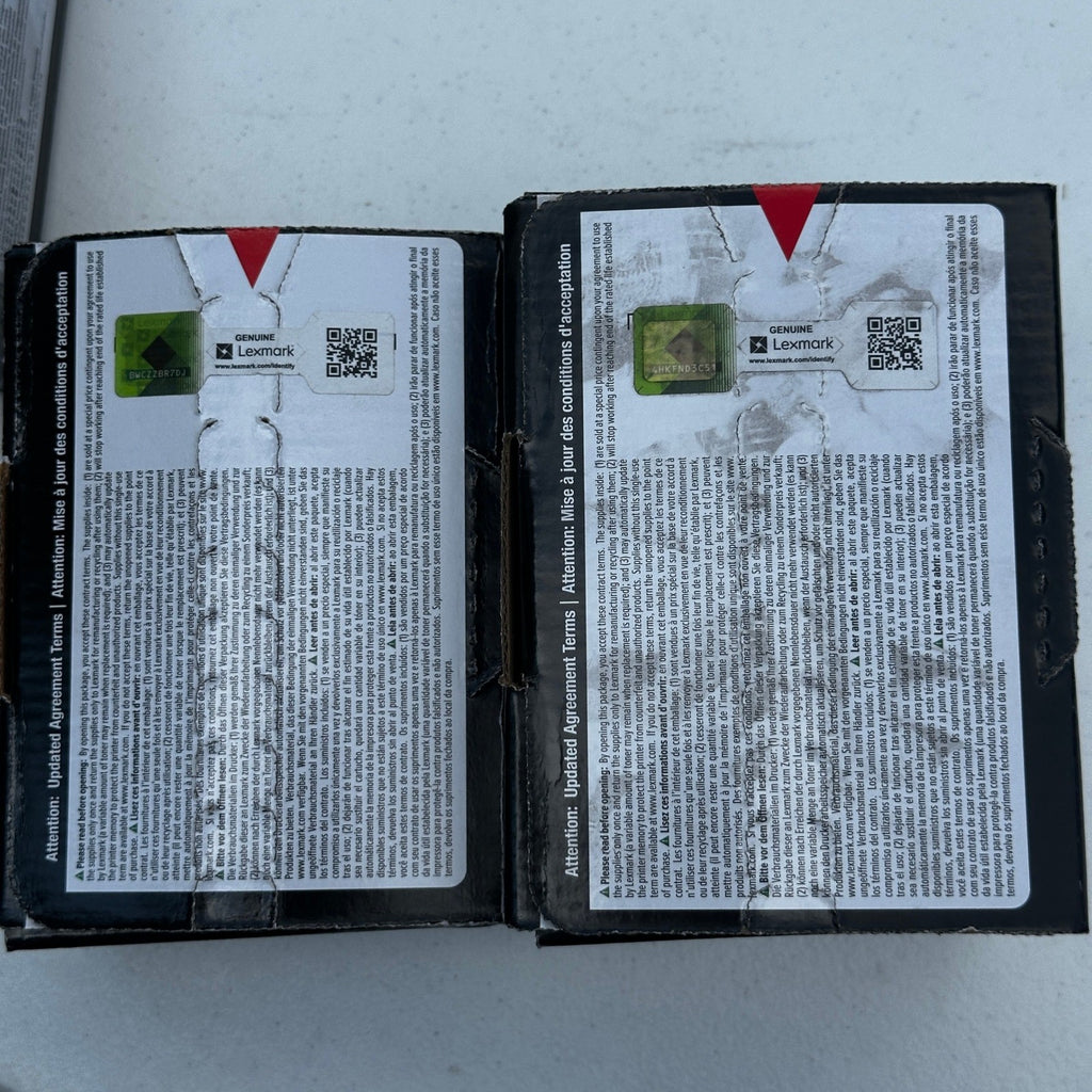 Set of 4 Lexmark C540H1MG C540H1KG C540H1YG C540H1CG Toner Cartridges C540 C543