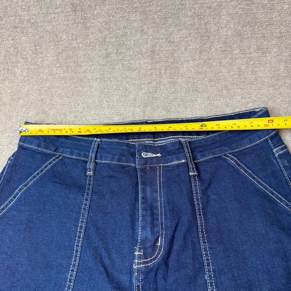 MSRP $47 GRAPENT Women's XL Capri Jeans High Waisted Wide Leg Strechy Loose
