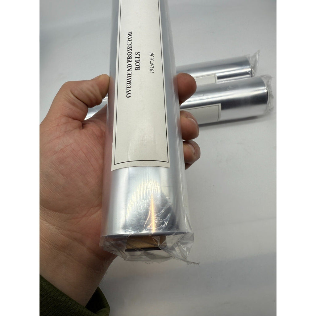 Set of 3 Write On Overhead Projector Film Roll, 10-1/4 Inches x 50 Feet