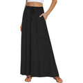 MSRP $25 DB MOON Women's M Maxi Skirt Casual Flowy Elastic High Waist Long Skir