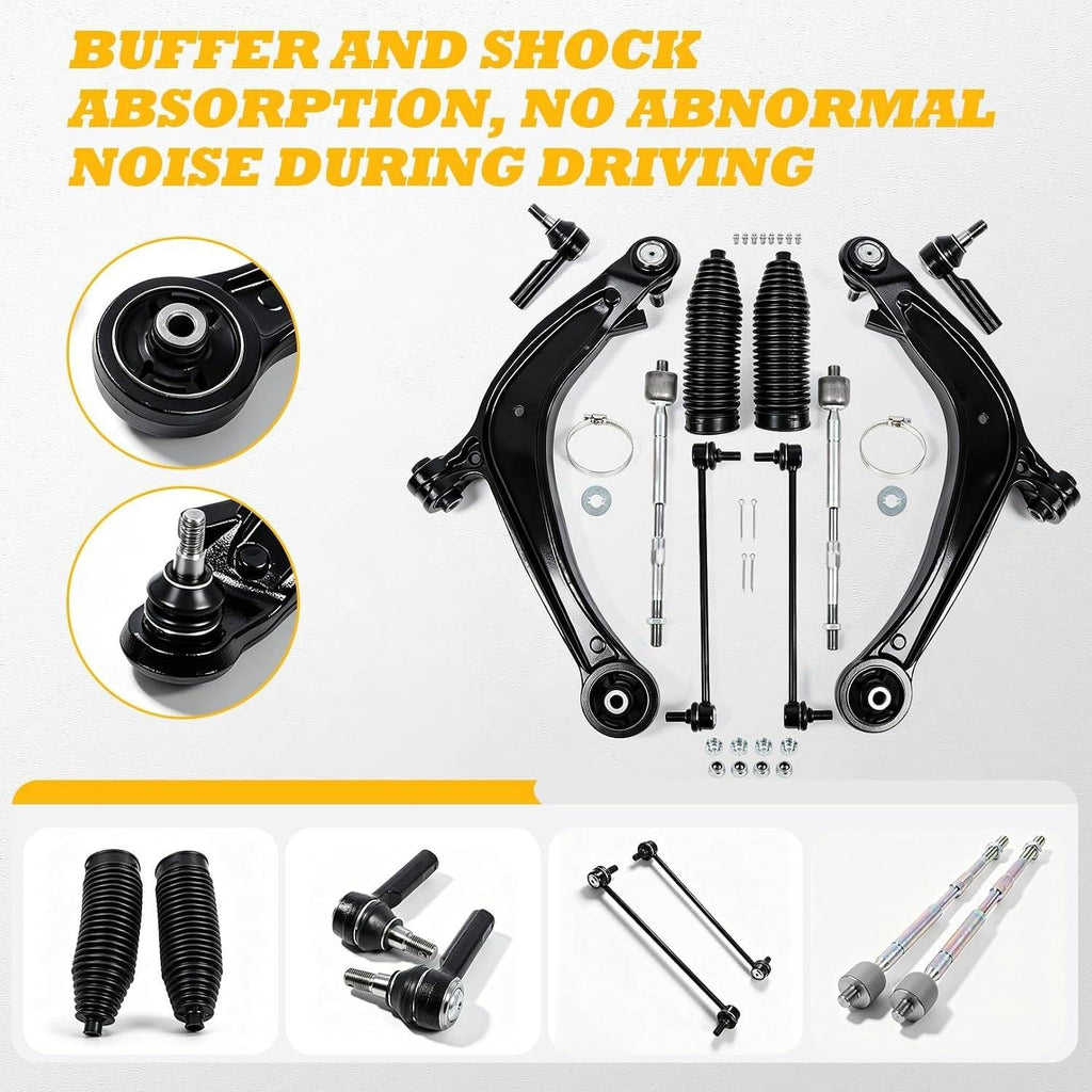 Jecoupoon 10pcs Front Lower Suspension Kit Compatible with Odyssey 2011-2017 MS