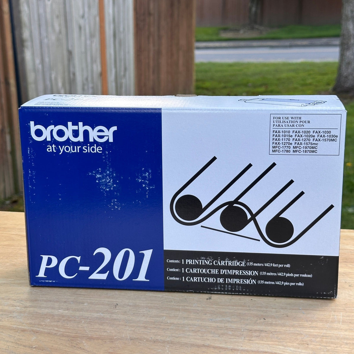 Genuine Brother PC-201 Printing Cartridge Black