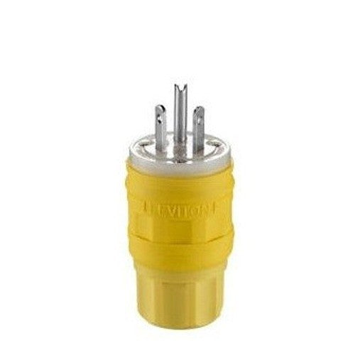 Pack of 9 Leviton 14W34 Male Wetguard Watertight Straight Blade Plug 15A-277V