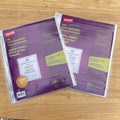 2 Packs of 10 Staples 15945 Clear Wall-Mountable Sheet Protector Letter Size