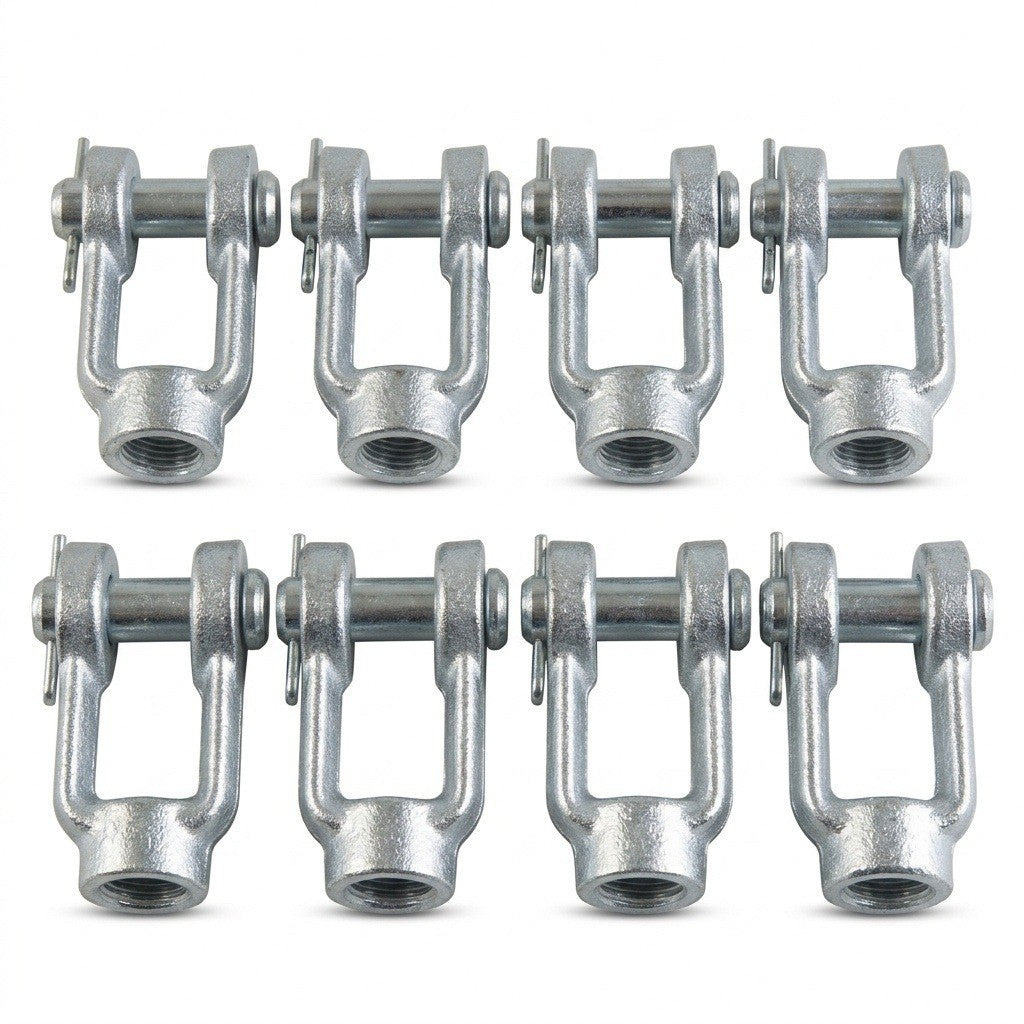 Lot of 8 Haldex CF2 Forged Brake Clevis 1/2" Pin 5/8-18 Thread