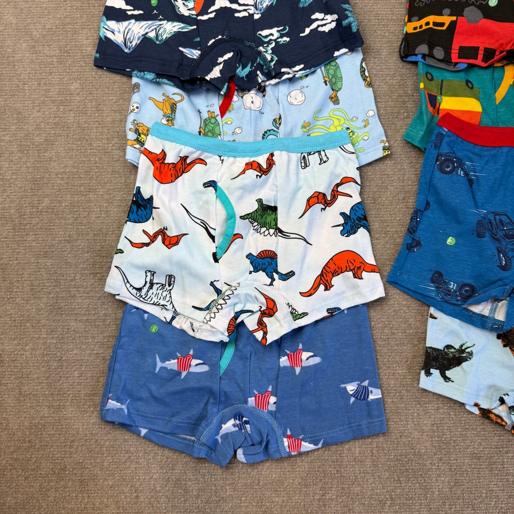 Set of 10 MSRP $39 BIG ELEPHANT Boys 6-7Y Boxer Briefs Toddler 100% Cotton Dino
