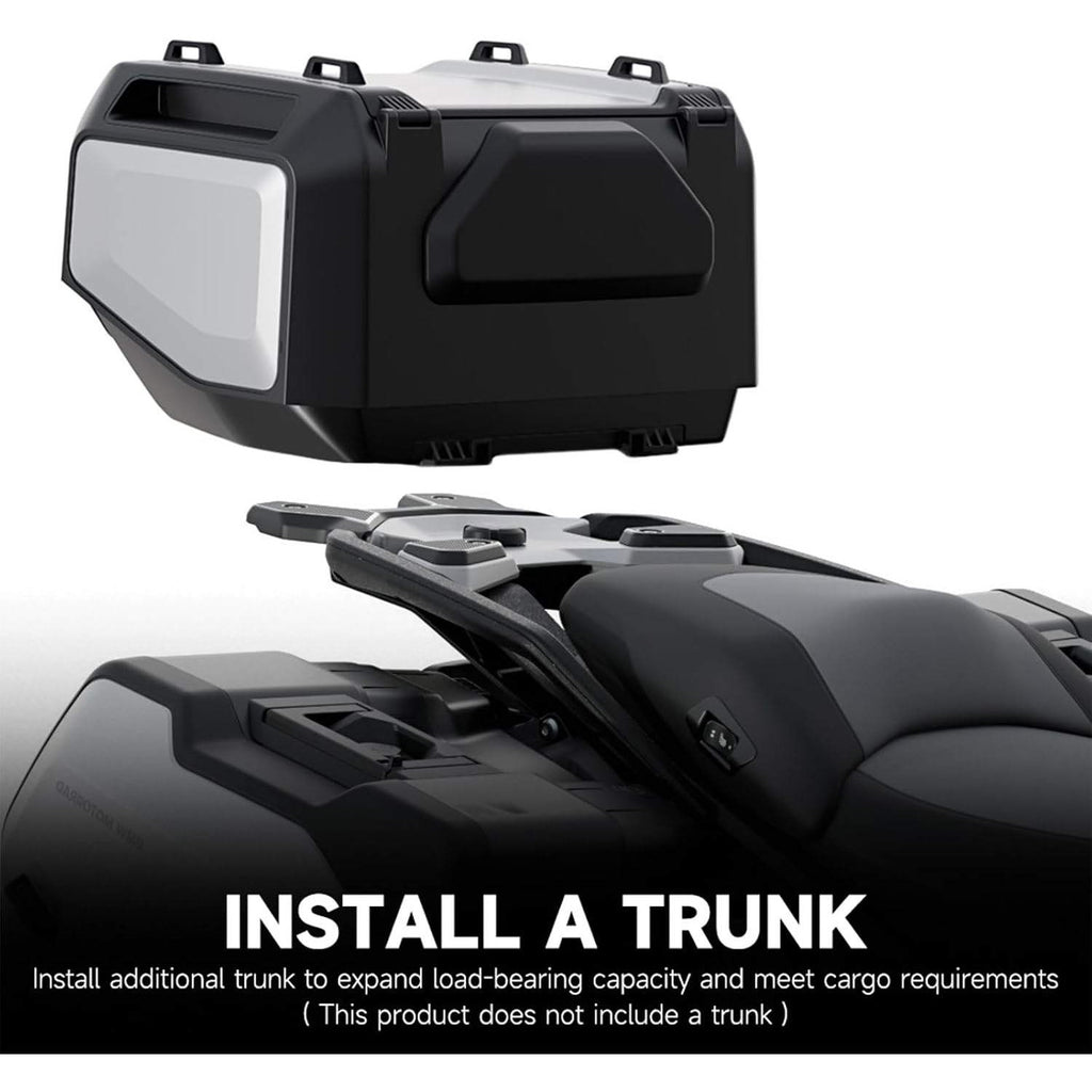 FWXEOZ Silver Motorcycle Rear Luggage Rack with USB Port for BMW R1300GS R 1300