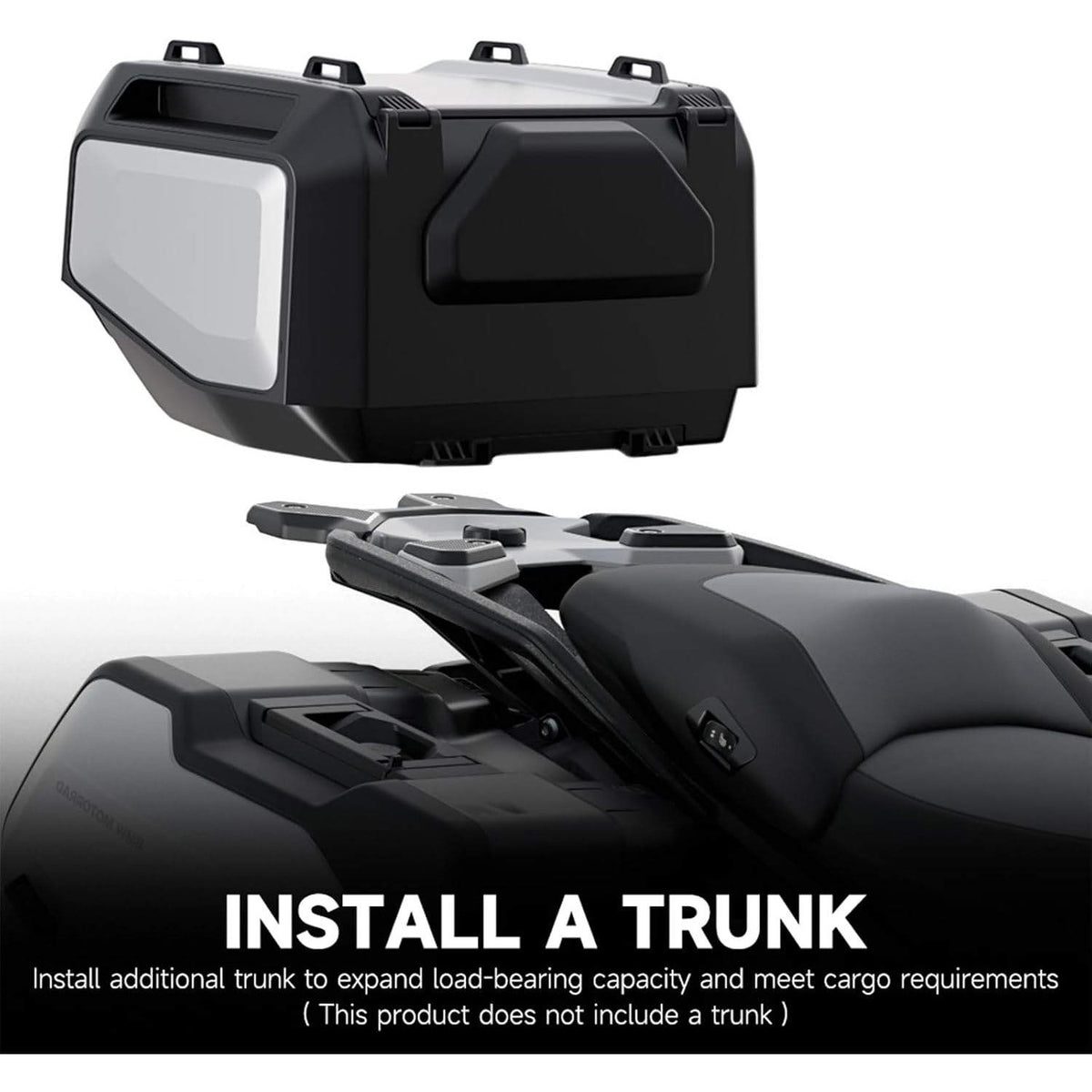 FWXEOZ Silver Motorcycle Rear Luggage Rack with USB Port for BMW R1300GS R 1300