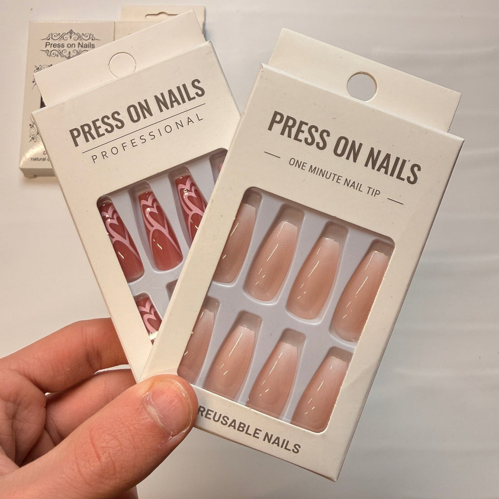 Lot of 10 Pack of 24 New False Press On Nails Assorted Designs and Colors №N8