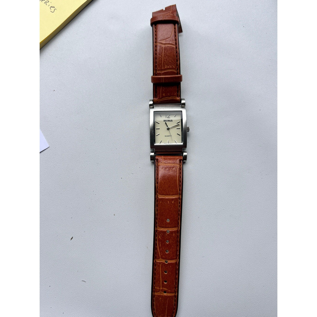Benrus Watch Women PIM203BR 26mm Silver Tone MISSING Buckle Needs Battery B