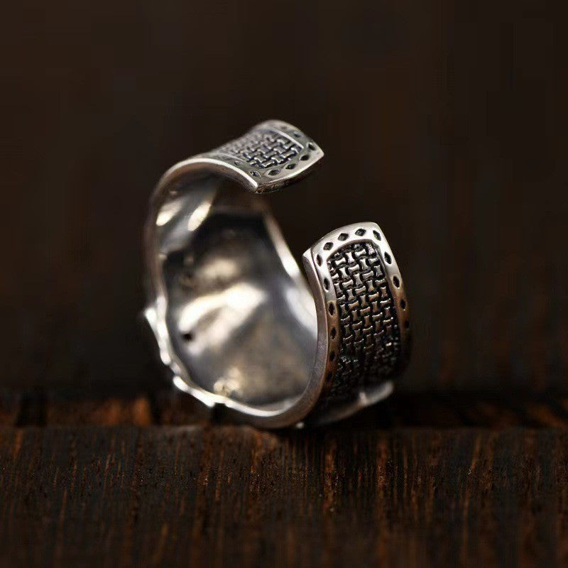 Poker Ring Royal Flush Card Men's Women's Gothic Punk Stainless Steel Size 8