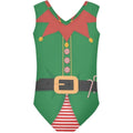 Girls Kids 9-10Y Swimsuit One Piece Swimwear Christmas Theme Bathing Suit Bea