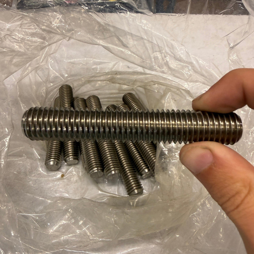 Pack of 13 Perine-Danforth 5/8-11 x 3-3/4 A193 B8M Stud 316 Stainless Steel
