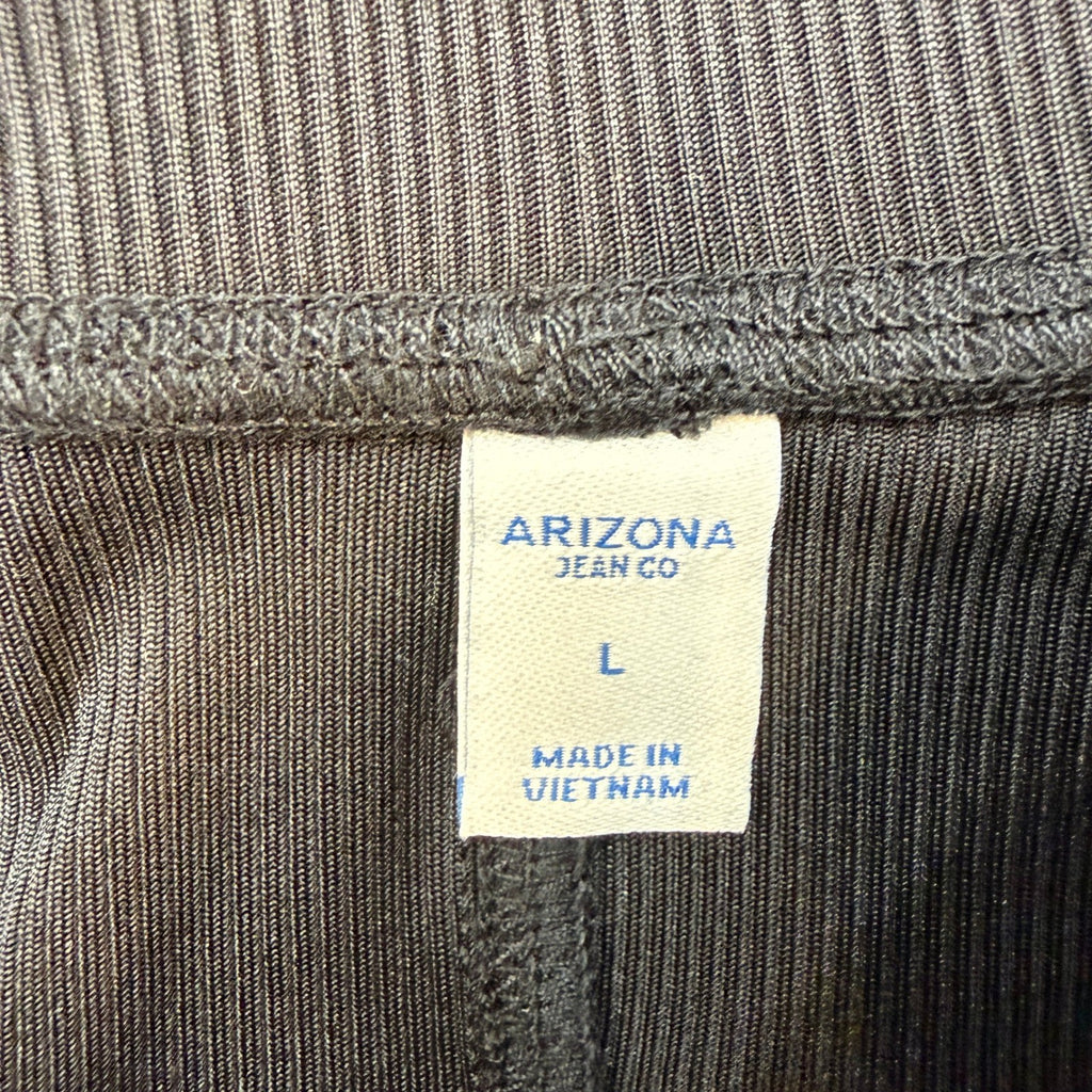 MSRP $58 Arizona Womens Juniors L Black Straight Mid Rise Lounge Pants