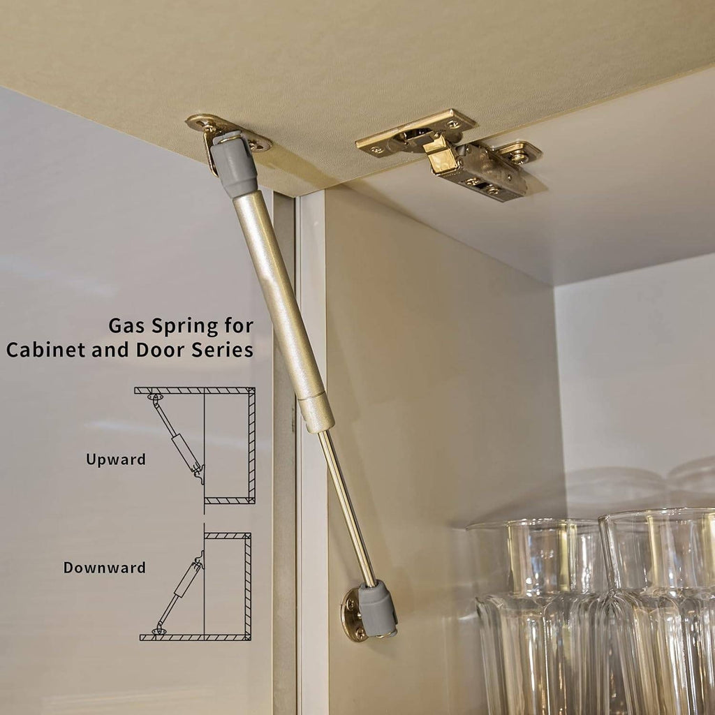 Set of 4 HexinYigjly Gas Springs Struts 100N 22.5LB Cabinet Door Lid Lift Suppo