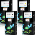 Set of 4 Lucky Bridge 728 300ml Ink Cartridges for HP DesignJet T730 T830 3WX30A