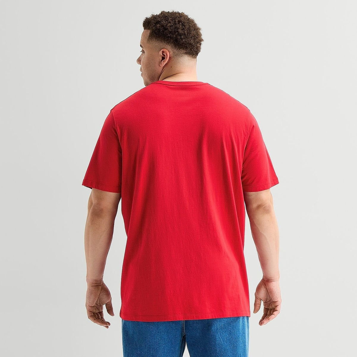 MSRP $25 St. John's Bay Mens 3XL Red Pocket Crew Neck Quick Dry T-Shirt Short