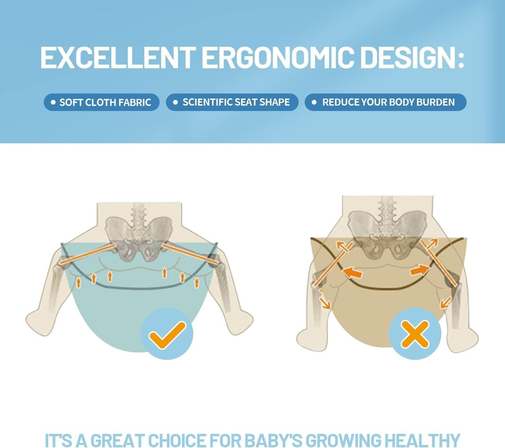Baby Carrier Hip Seat Waist Stool For Newborn to Toddler w/ Adjustable Strap