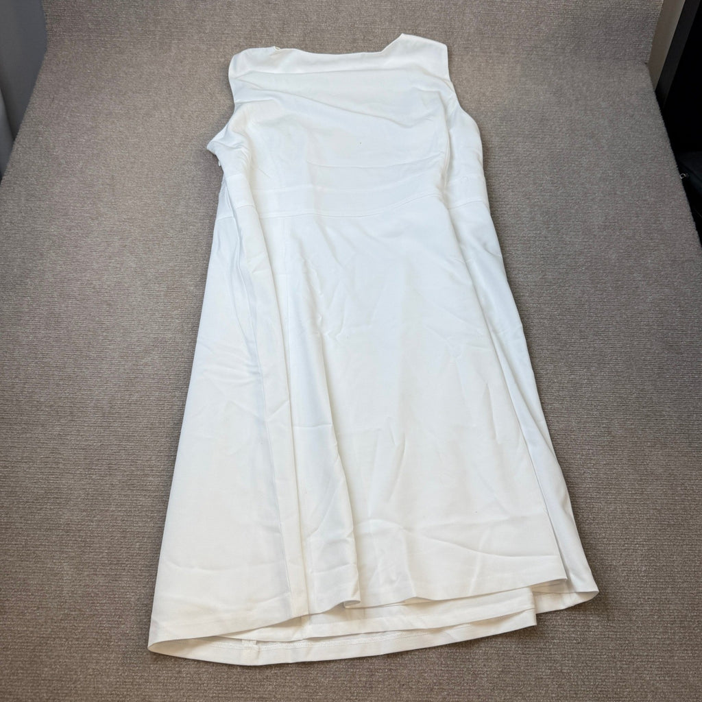 MSRP $89 Black Label by Evan-Picone Womens 18W Natural White Dress Crew Neck