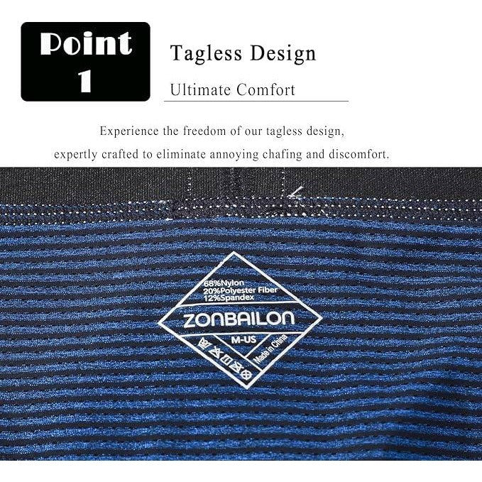 Set of 2 ZAIGGUT Zonbailon Men's M Red, Blue Classic Briefs Bulge Enhancing