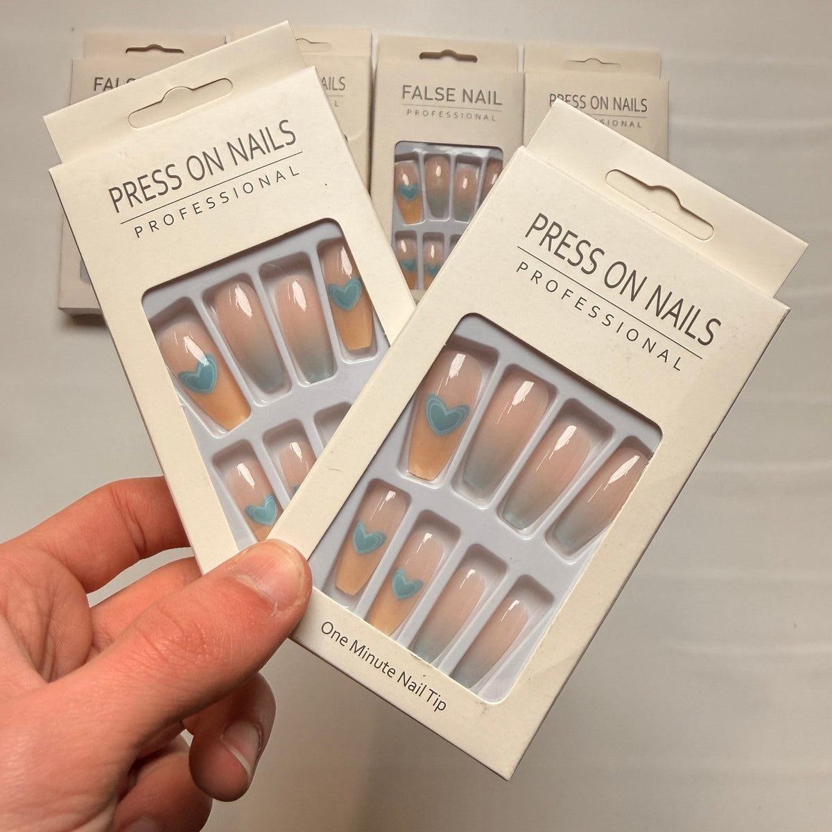 Lot of 10 Pack of 24 New False Press On Nails Assorted Designs and Colors №N50
