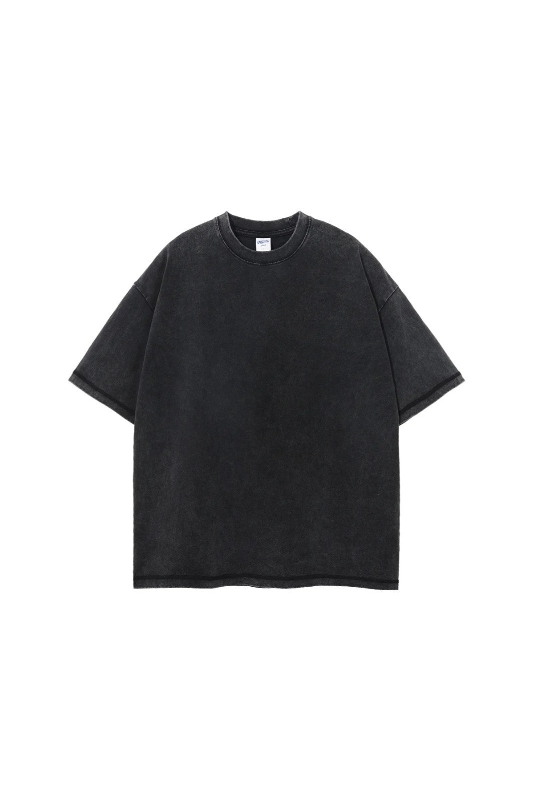 Artie Master Unisex S-2XL Black 275GSM Double Stitch Sleeve Hem Washed T-Shirt