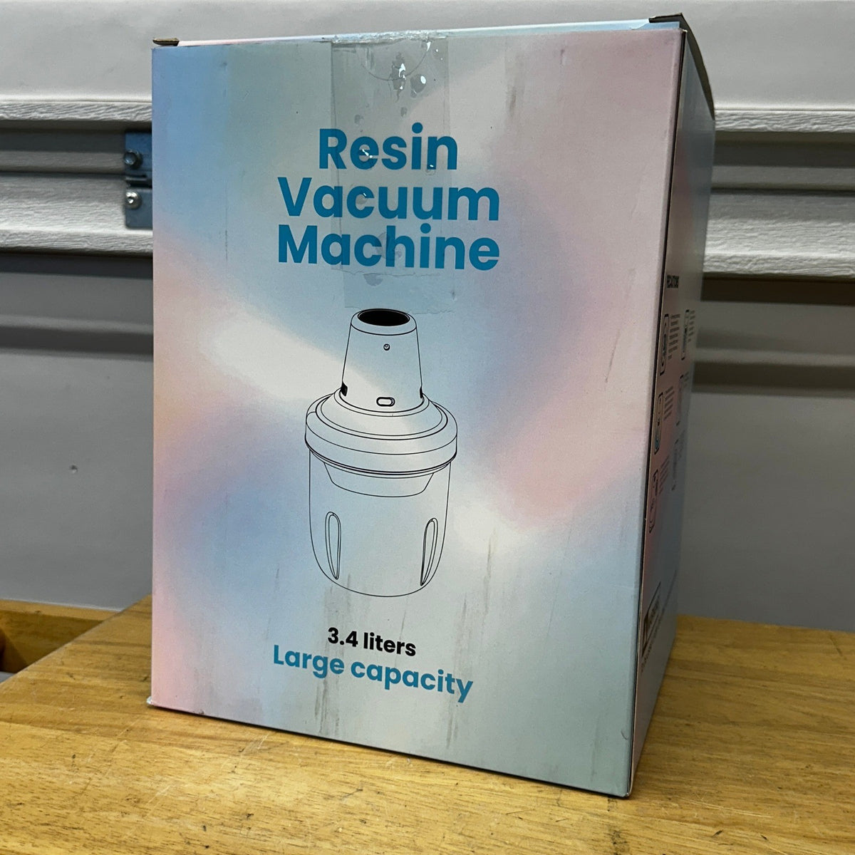 Resin Bubble Remover Vacuum Chamber 3.4L Gray 96kPa High Pressure for Epoxy R