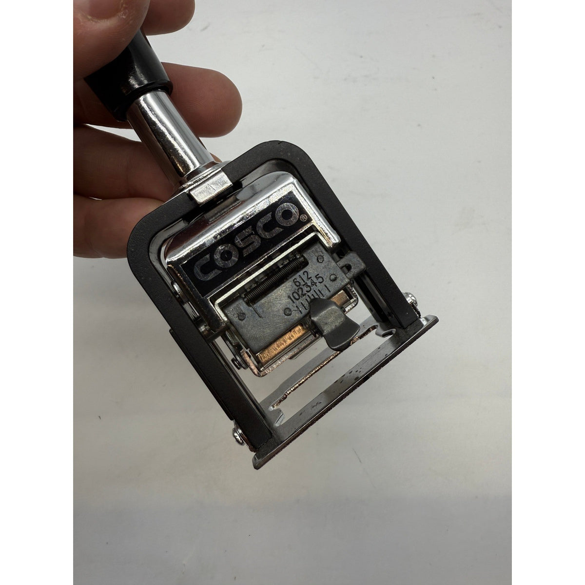 Date Stamp Cosco Automatic Numbering Machine, 6-Digits - Self Inking Price Steel