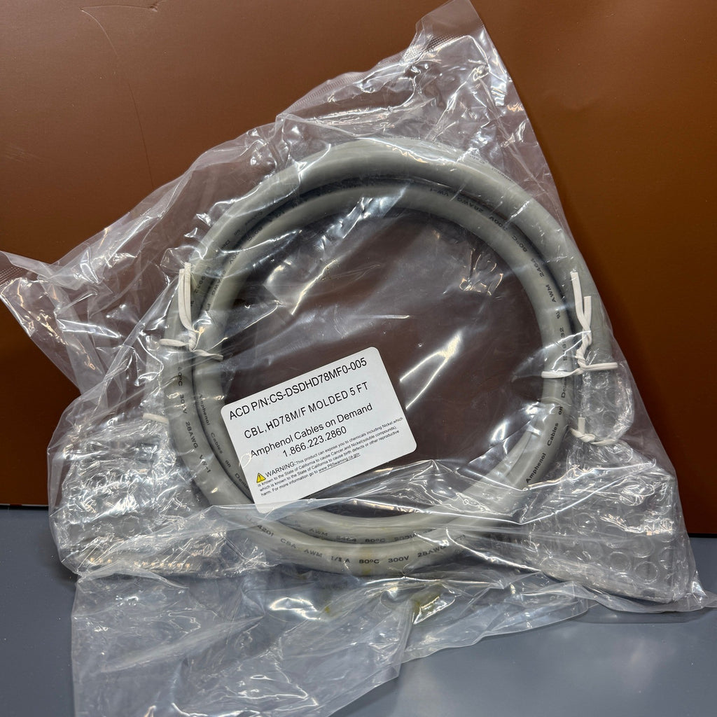 Amphenol Cables on Demand CS-DSDHD78MF0-005 D-Sub Cable Assembly 5 ft HD78 Gray