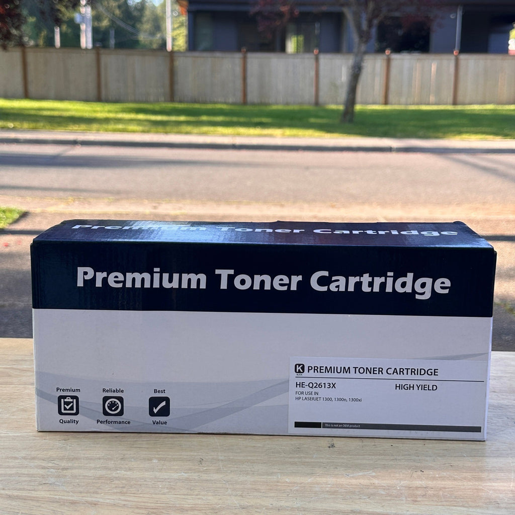 Premium Toner Cartridge Black High Yield HE-Q2613X for HP LaserJet 1300, 130