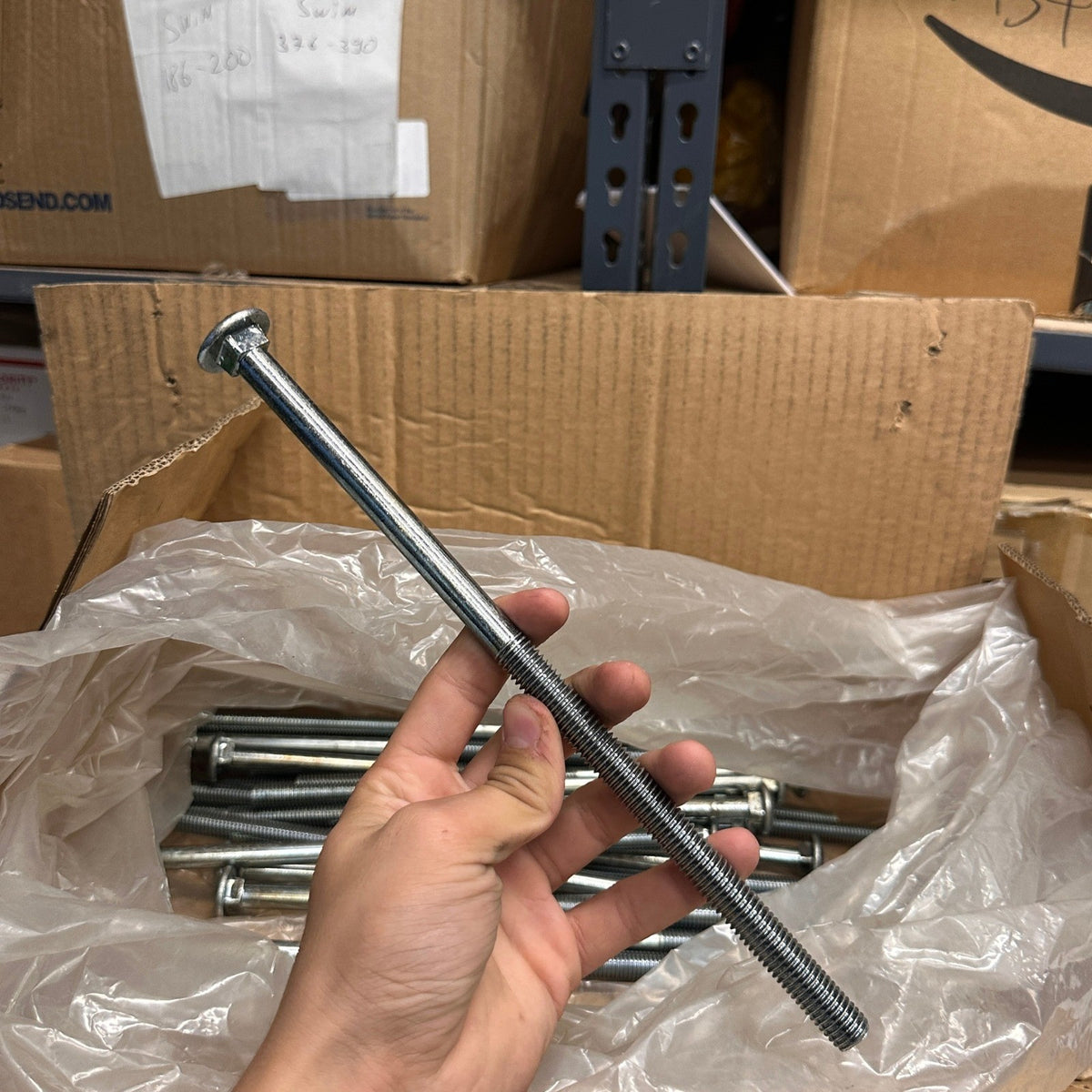 Pack of 24 Brighton-Best 1/2-13 x 11 Carriage Bolts Zinc Plated