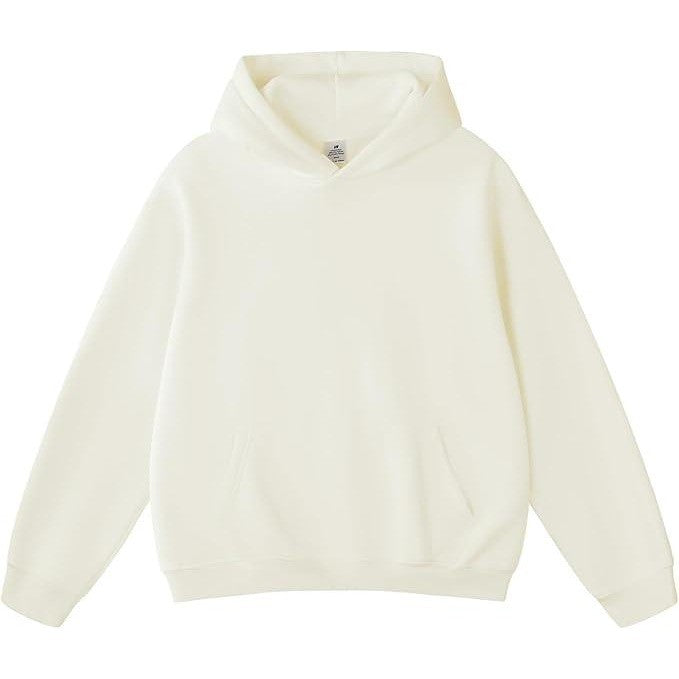 MSRP $70 FAIABLE Women's M White Oversized Acid Wash Hoodie Unisex Heavyweight