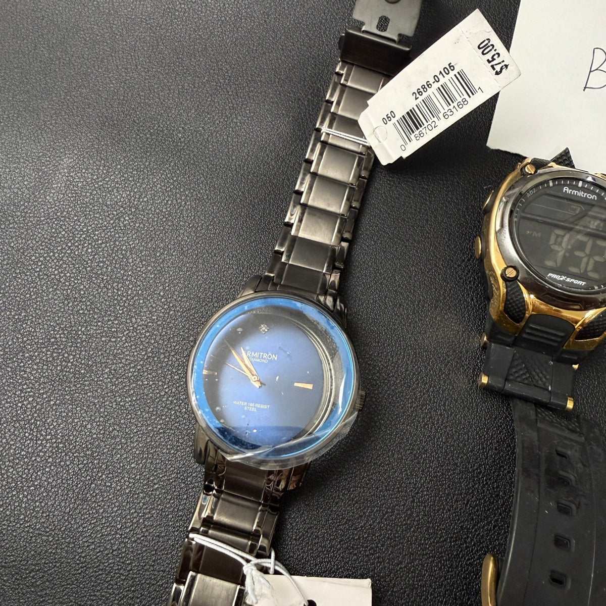 Set of 6 Armitron Men's Watches Analog & Digital Mix BROKEN FOR PARTS