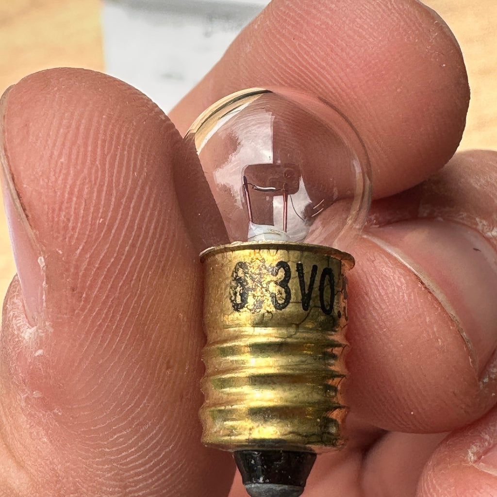 Set of 3 Pack of 10 Miniature Lamps 7-1200-18 Light Bulbs 6.3V 0.5A