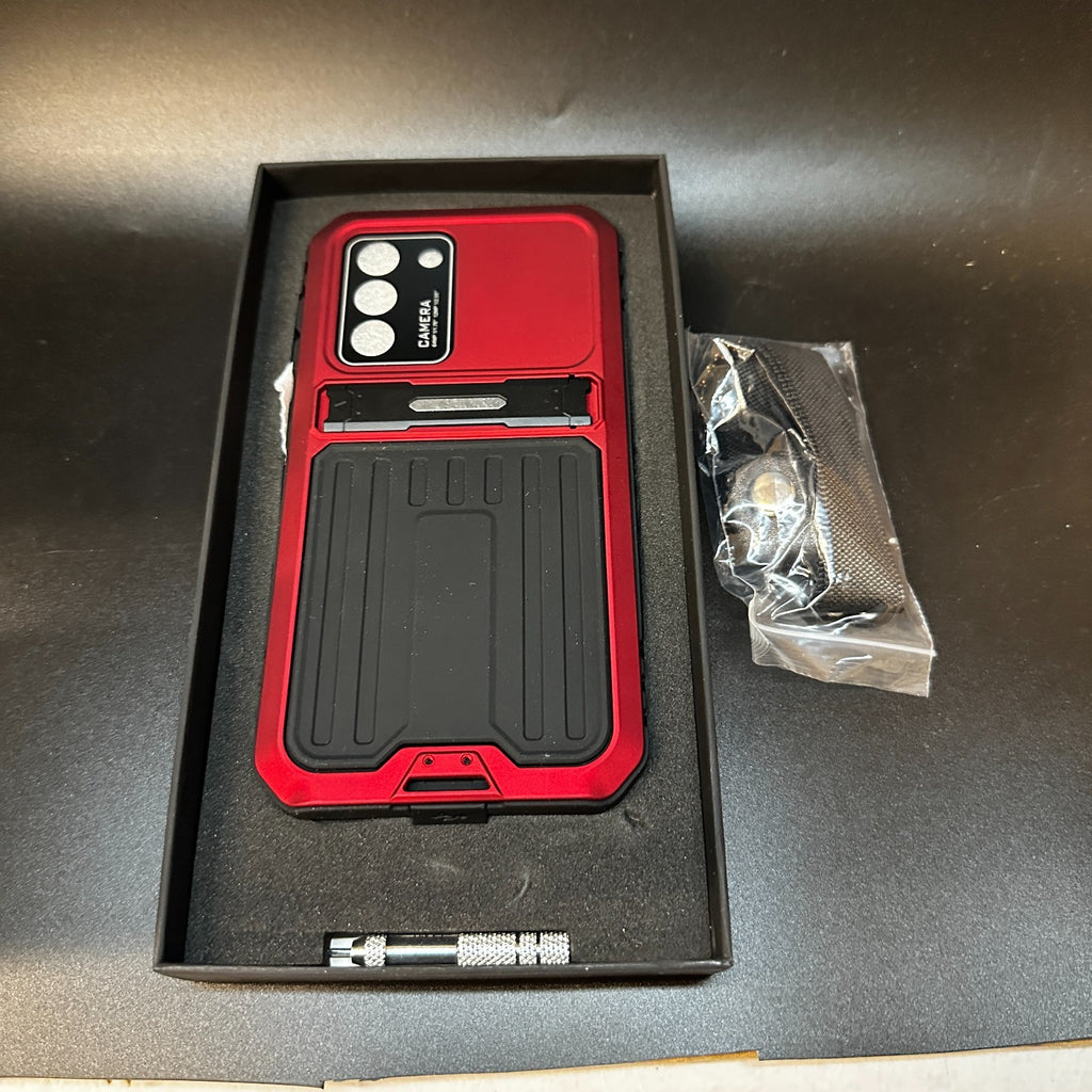 Aluminium Shockproof Case for Samsung S21, S21+, S21U-S23U Built-in Tempered