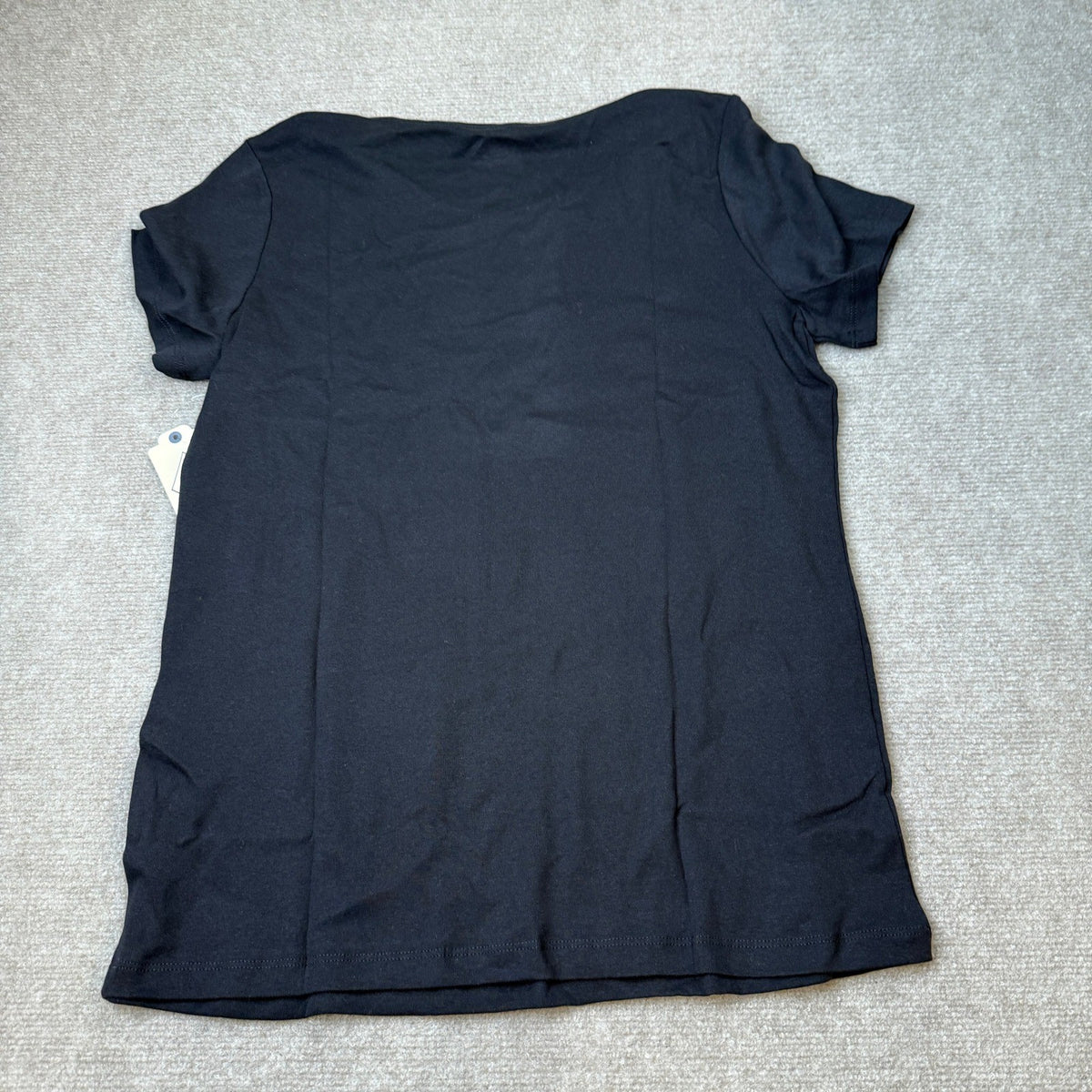 MSRP $20 St. John's Bay Womens L Tall Black Crew Neck Short Sleeve T-Shirt